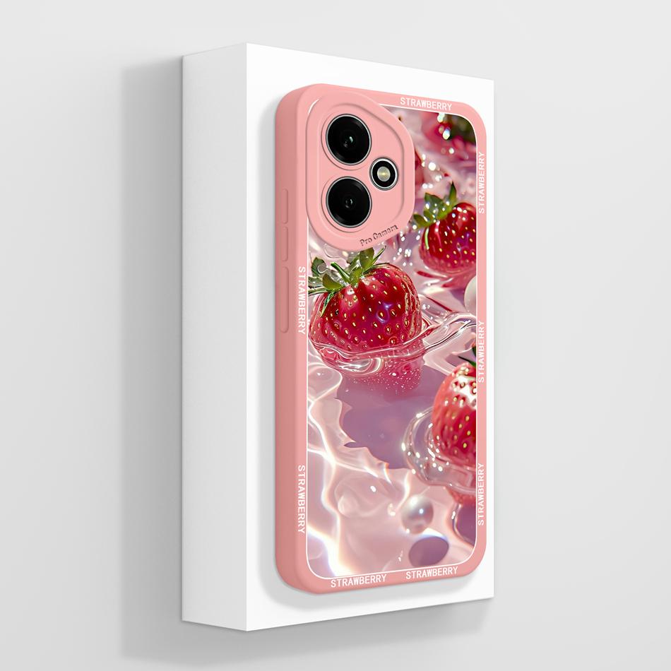 For Honor 400 Lite Case For Honor 400 Pro 5G Painted Flower Back Cover Full Protection Soft Funda Liquid Silicone Phone Housing