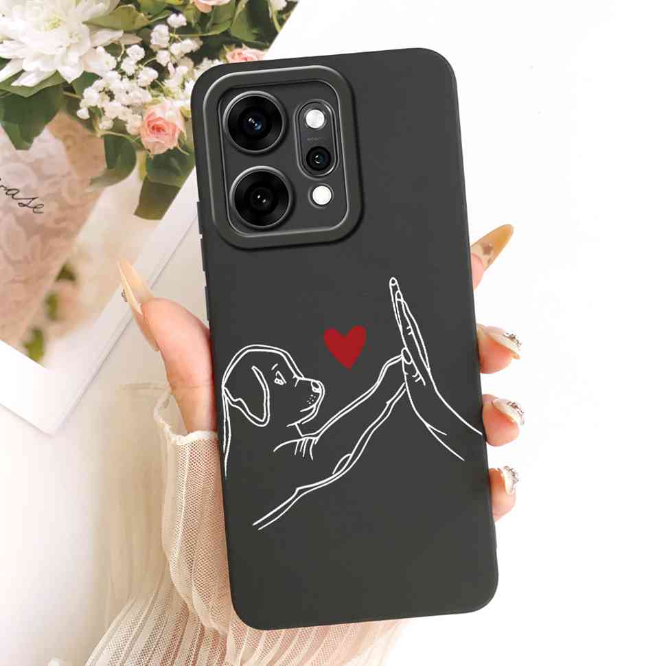 For Oppo Reno14 Pro 5G Case Fashion Cartoon Cat Soft Silicone Back Cover For Reno14 Pro PKZ110 CPH2739 Phone Cases Bumper