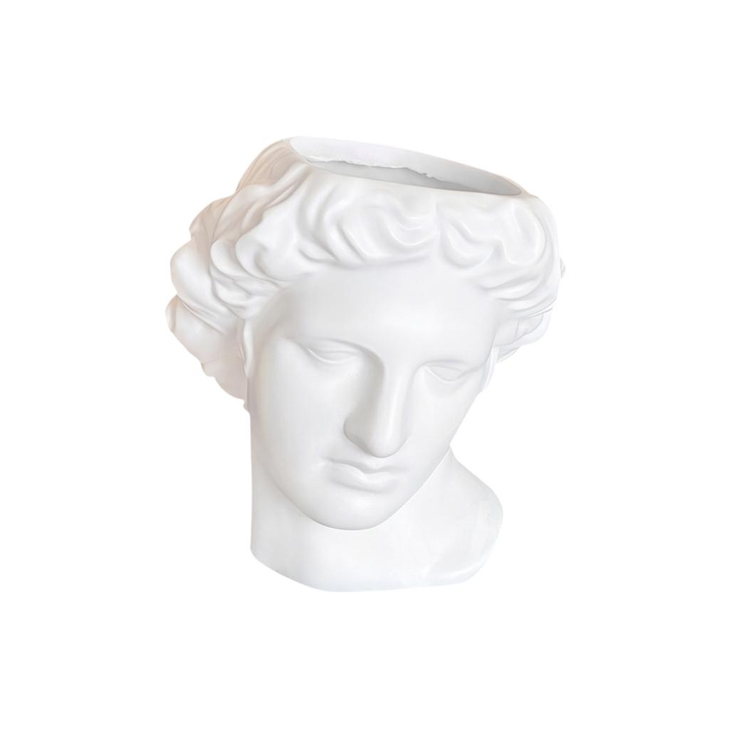 Modern Creative Resin Statue Vase Decorative Sculpture Desktop Ornament for Home Office Living Room Entryway Tabletop
