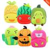 Children's Cartoon Plush Backpack with Watermelon & Avocado Design - Double Shoulder Toddler Bag