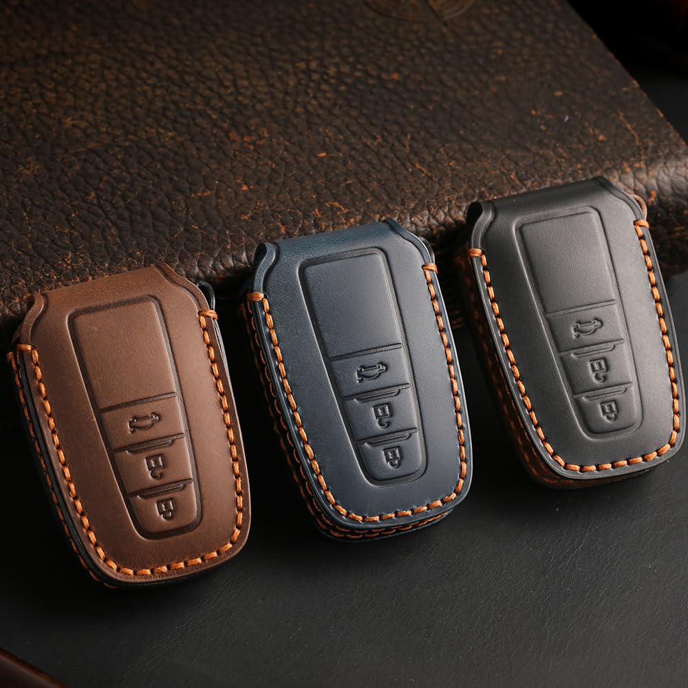 Introducing the New LEXLEY Key This Custom Leather Key Featuring a Smart Key Holder and CMARY Is Compatible with the Toyota Camry AX70 Series Case!
