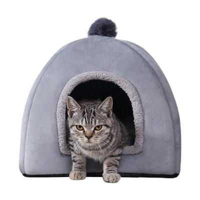 Dog House Indoor 2-In-1 Pet Tent Cave Bed Nest Sleeping Bag Soft Microfiber Bed Cat Cave House For Kitten And Small Dog Pet