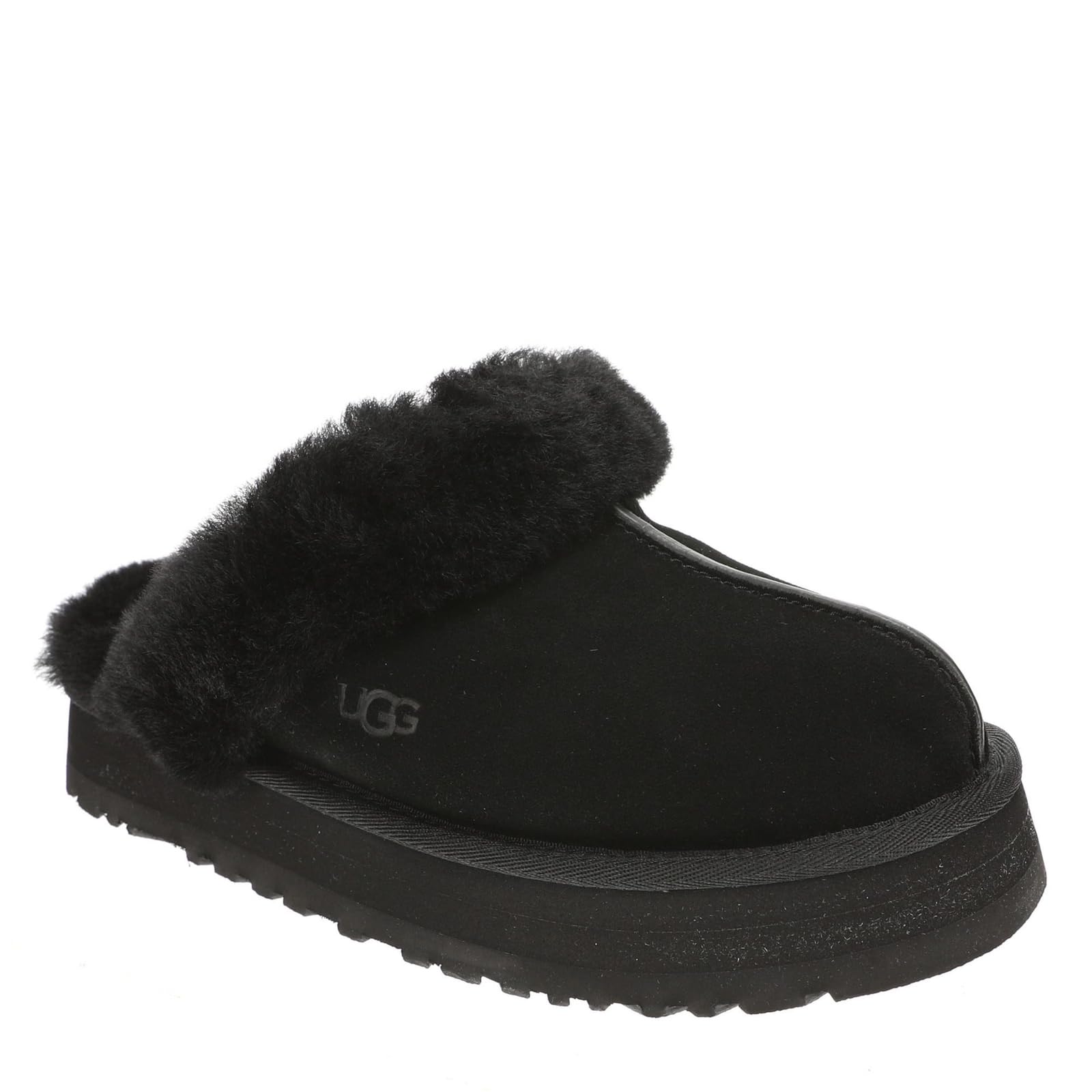 

UGG Disquette Shearling Size 7 Slip-On Boots, Black, Women s, (Approx. 24.0cm), 1122550, Black. чорний