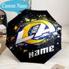 Custom Name Umbrella Los Angeles Team Spirit Umbrella 8-Frame for Travel, Camping, Casual Lightweight Portable, Essential for Family Gifts