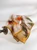 Classic retro spring new 111 mulberry silk square scarf premium light luxury national style double crepe lace silk scarf women's accessories