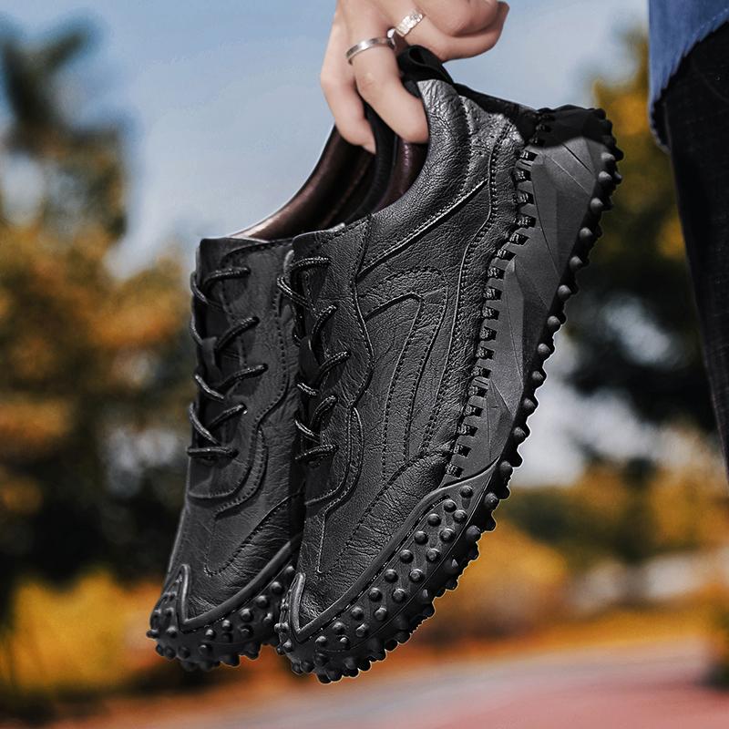 

Мужские мокасины Мужская повседневная обувь в стиле ретро с высоким берцем Повседневная обувь большого размера Легкие ботильоны 45 чёрный