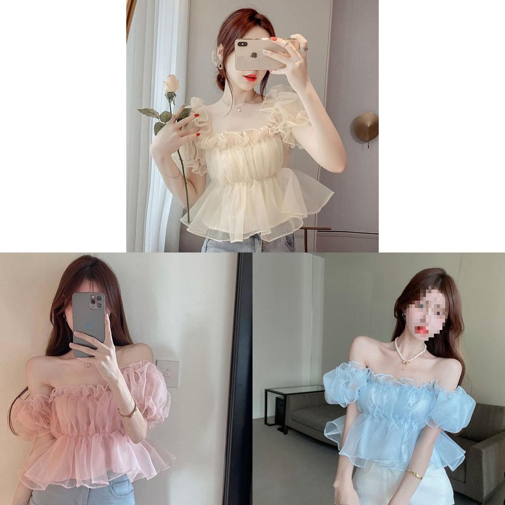 Womens Top With Square Neck And Solid Color For Casual Spring Summer Wear