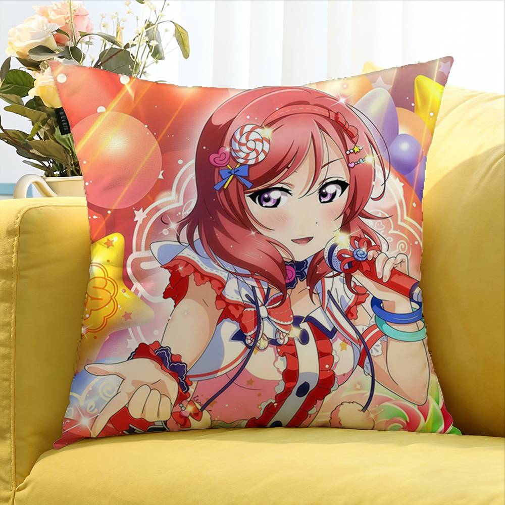 pc Love Live Animated Series World Various Sizes Square Pillow Case For Car Home Bedchamber Decor