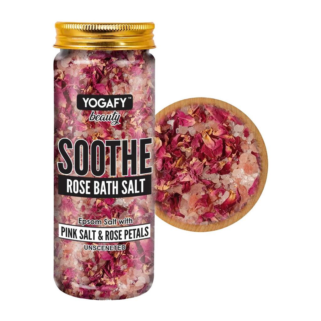 Soothing Pink Bath Salt (250 G), Soothe Rose Bath Salt