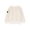STONE ISLAND Logo Patch Crewneck Sweatshirt Kids Sweatshirt Ivory 771660143-V0097