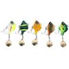 5pcs Rotating Glitter Fishing Lures Kit Vibration Bait Fishing Lures Hooks  Beach Boat Fishing