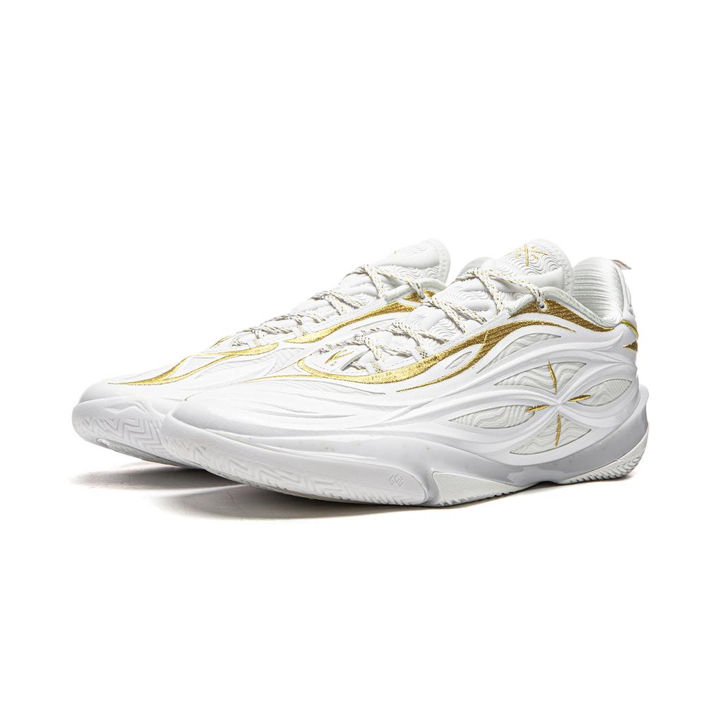 Li Ning Wade 808 5 Ultra V2 Flowing Gold Sports Comfortable Shock Absorption Wear-Resistant Low-Top Basketball Shoes Men Sneaker ABAV045-11