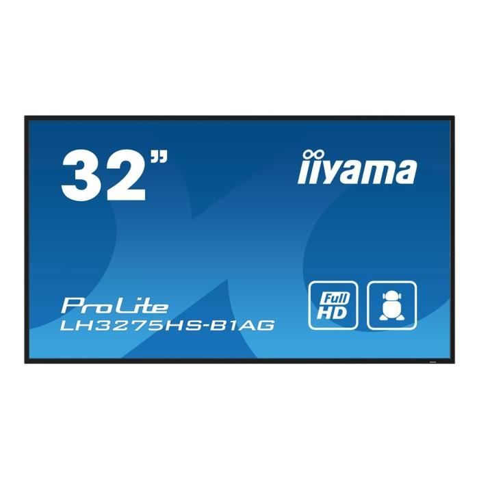 Écran LCD LED - Iiyama - ProLite LH3275HS-B1AG - 32 Pouces - Full HD - Signalisation Numérique