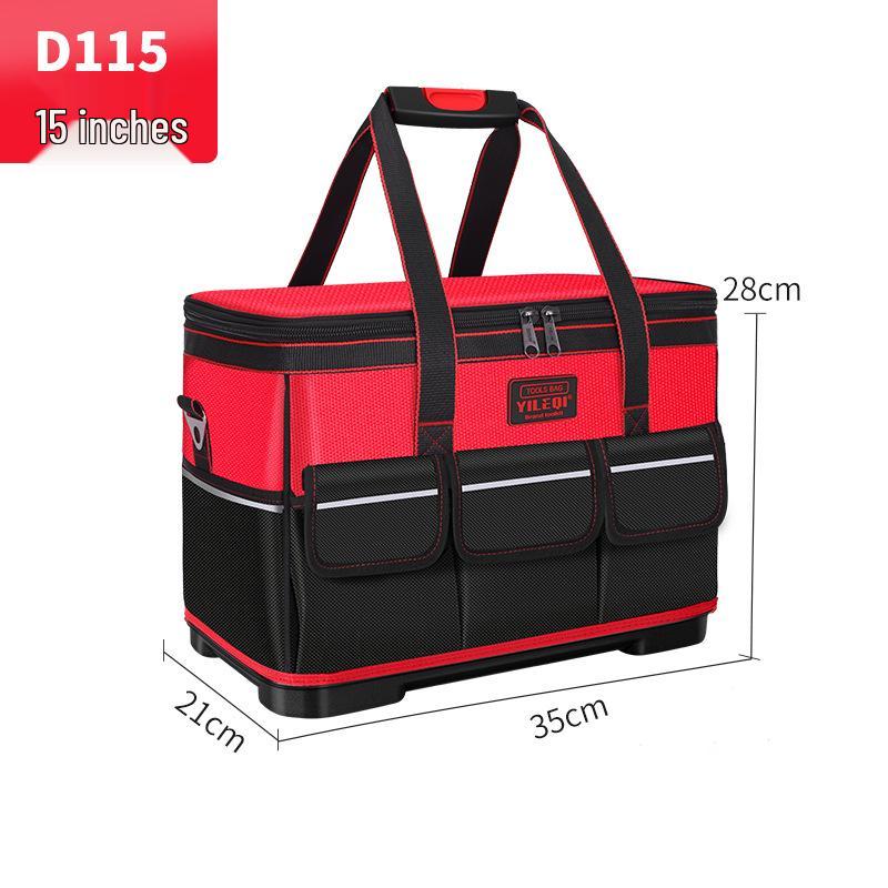 Bolsa de herramientas para electricista: Lona Impermeable y Duradera con Diseño Ampliado y Resistente al Desgaste para un Almacenamiento Conveniente y Multifuncional.