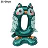 23 Inch Animal Digital Column Aluminum Film Balloon Modeling 0-9 Birthday Scene Decoration