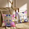 Anime P-Pripara Pillow Case Sofa and Living Room Decorative Cushion Covers Dust-proof and Mite-proof Invisible Zipper