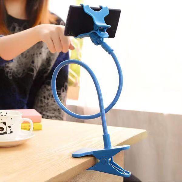 

Dark Blue Adjustable Bedside/Desk Phone Holder Clip for Lazy Users темно-синий
