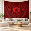 Manchester United Wall Tapestry, Soft Fabric Wall Hanging, Decorative Backdrop For Bedroom Home Wall Art