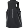 Salomon Solid Color Breathable Running Vest Women tops Black LC2190800
