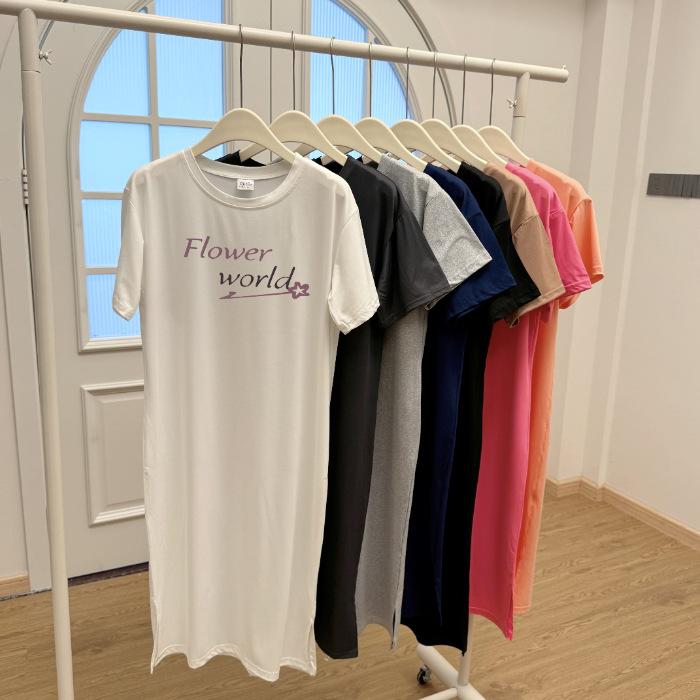 2026 Mode Wunsch Amazon Europäische Version Große Größe Locker Lang Knie T-Shirt Rock Außenhandel Grenzüberschreitend Kleid