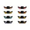 Wireless Solar LED Car Light Suction Cup Devil Eyes Car Light New Car Warning Light