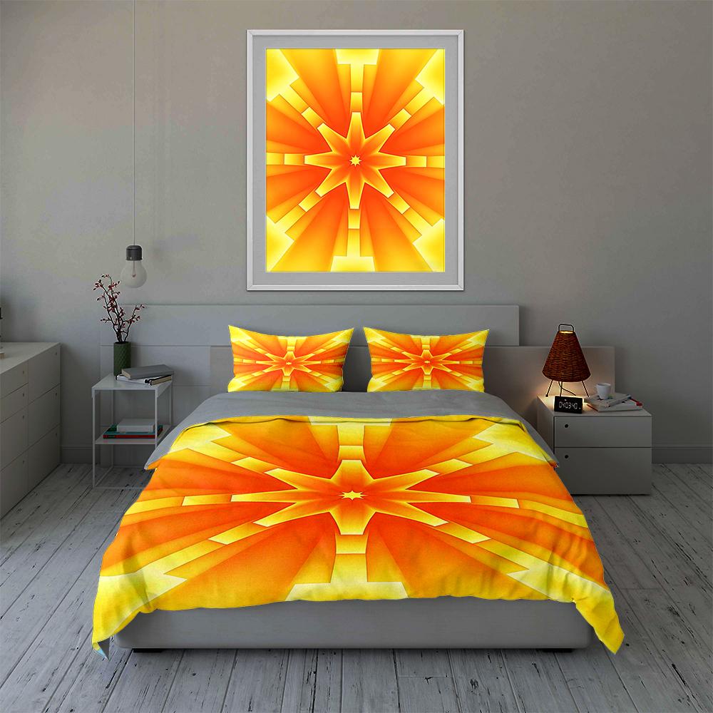Bright, Geometric, Radiant. Bedding Duvet Cover Sets Duvet Covers Pillowcases Gifts (1 * Duvet Cover 2 * Pillowcases, Without Duvet Insert)