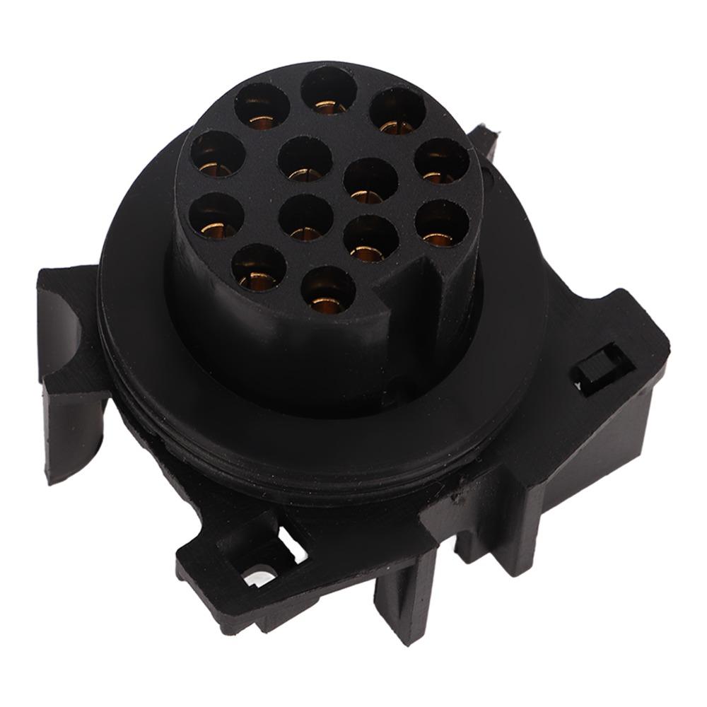 Aluminum Alloy 13 Pin Trailer Socket EU Standard 12V 12V Trailer Connector Female Trailer Connector Vehicle Connection
