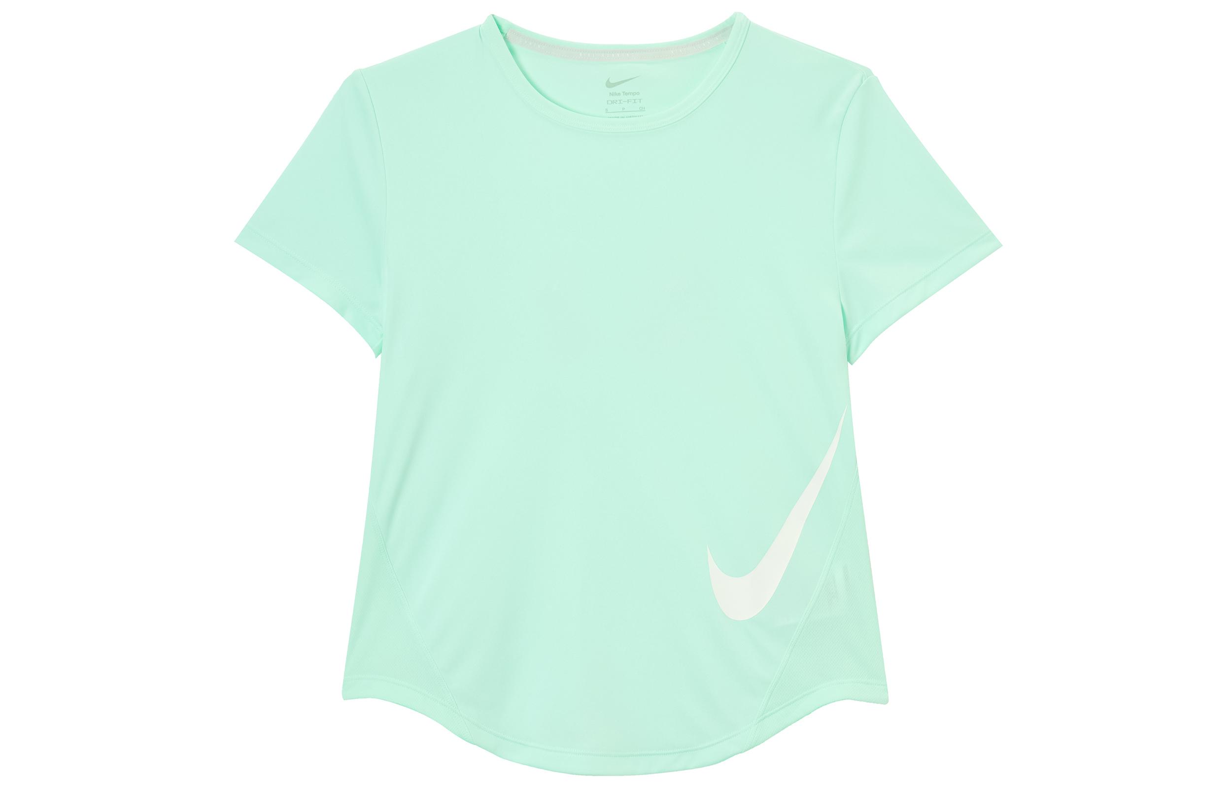

Nike T Shirts Women s Mint Foam/white Crew Neck Moderate HV2773-353 S