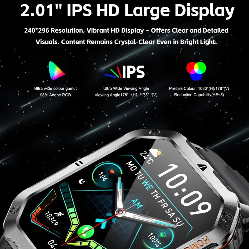 2025 New 1000mAh Battery, High-Definition AMOLED Screen, IP68 Waterproof And Bluetooth Call Are Suitable For Android Smartwatches