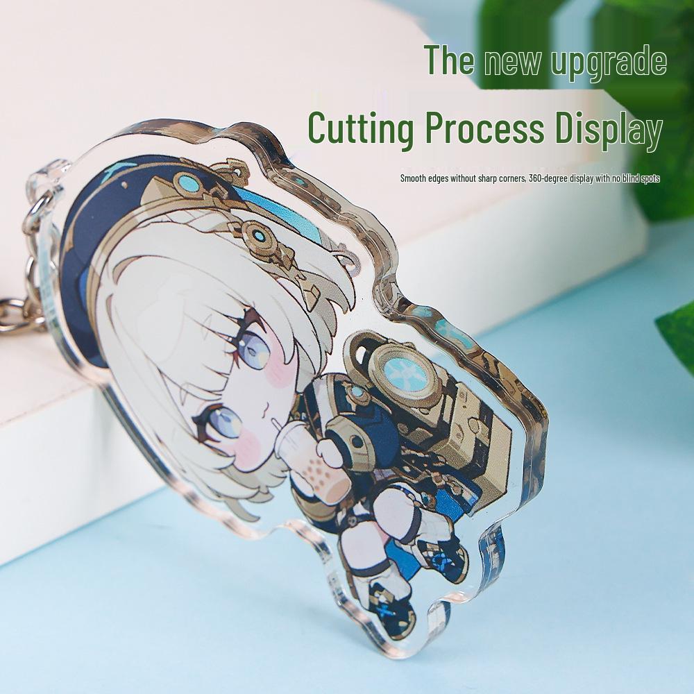 Customizable Acrylic Anime Cartoon Keychain Pendant