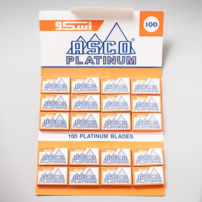Asco Platinum Razor Blades 20 Pack (100 Count)