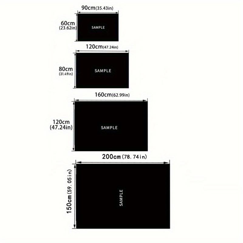 Large Eagle Head Digital Art Print Rug - Non-Slip, Machine Washable, Anti-Fatigue Polyester Carpet with Cloud and Mountain Desig