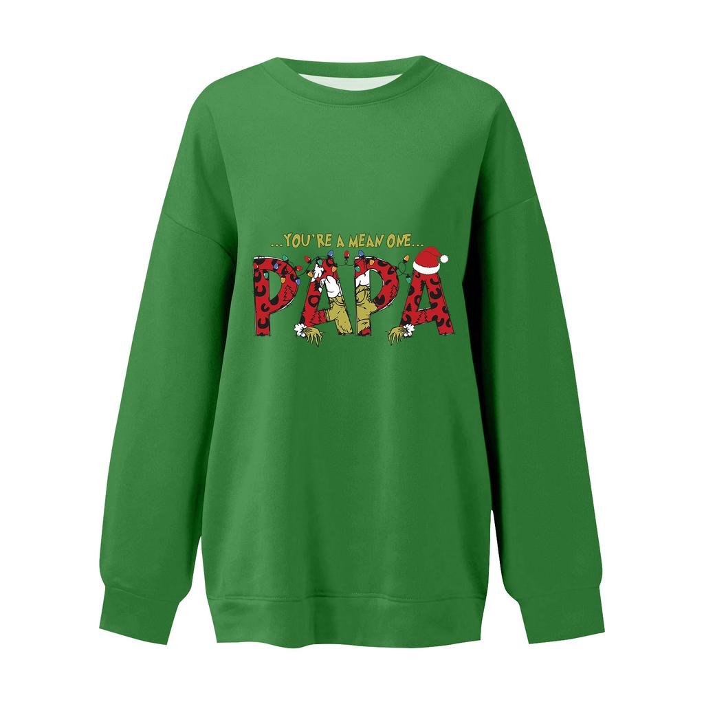 Sweat à capuche de Noël léger à manches longues pour femme