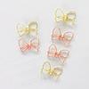 100Pcs Bowknot Paper Clip Metal Paper Clip Bookmarks Clip For File Paper Photo Envelopes Letter File Document Postcard