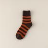 Men's Cashmere Medium Tube Socks - Autumn/Winter, Thick Towel Bottom, Striped Terry, Northeast Style.