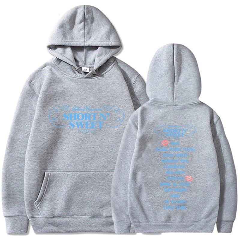 Sabrina Carpenter Short N Sweet Tour Hoodie Men Women Fashion Hip Hop Pullovers Sweatshirts Winter Fleece Hoodies