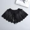 Cape Blouse False Collars Floral Small Shawl Retro Embroidered Lace Fake Collar  Clothes Decoration