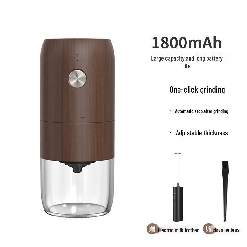 Portable Electric & Manual Coffee Bean Grinder - Compact Household Hand-Cranked & Automatic Grinding Machine