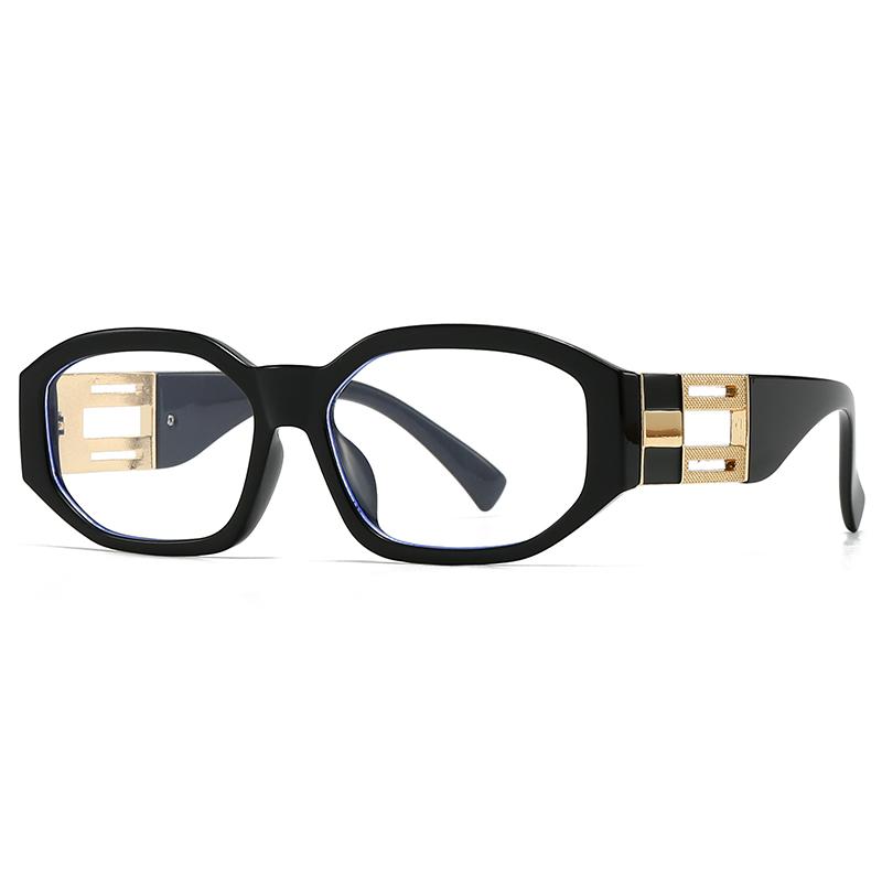 Export Cross-Border Popular Sunglasses for Male European and American Stt Photography Ins Popular Model Square Sunglasses black