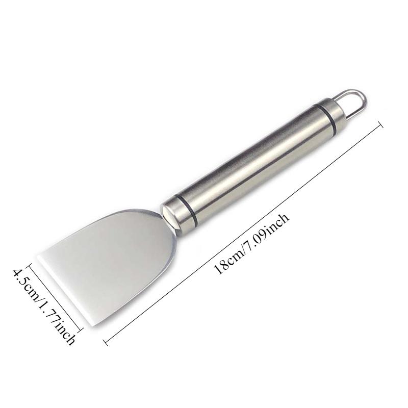 1pc Multi-function decontamination scraper stainless steel kitchen spatula stove floor tile cleaning scraper wall floor stains