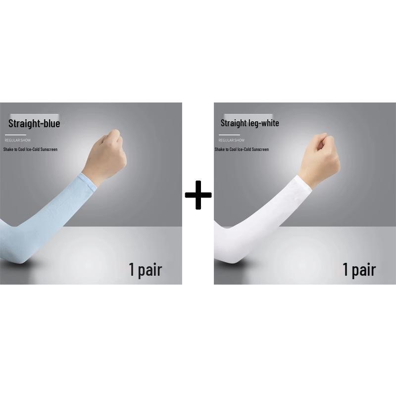 Eis UV-Schutz Armstulpen für Männer & Frauen - Dünner Stil Fahrradhandschuhe & Ellbogenschoner