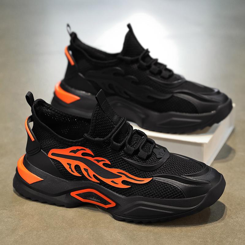 Scarpe da Uomo Sneaker Casual Traspirante Leggera Scarpa Sportiva Outdoor Mesh Nera Scarpe da Passeggio Atletiche Jogging Tenis Scarpe da Corsa