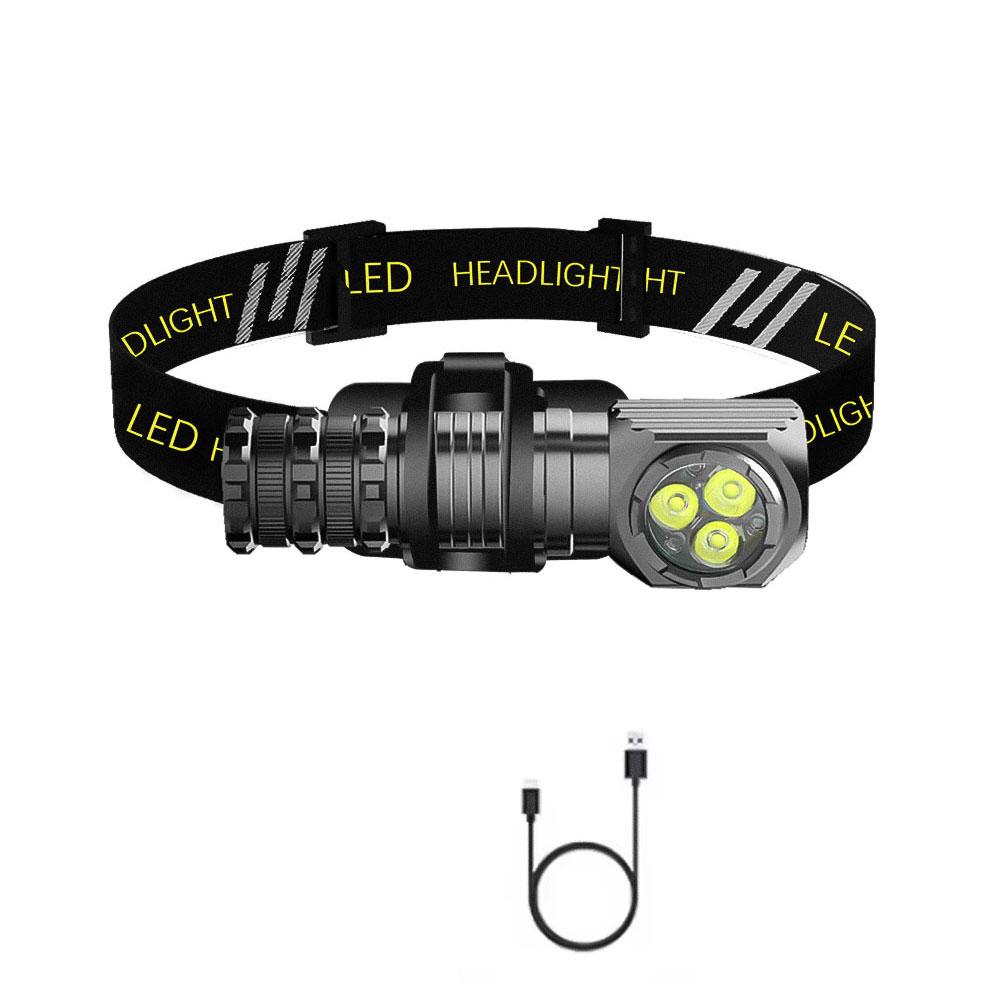

Новейший светодиодный налобный фонарь Type-C White Red Dimming Headlamp18650, охотничий фонарь, налобный фонарь с функцией памяти, мигающий фонарь