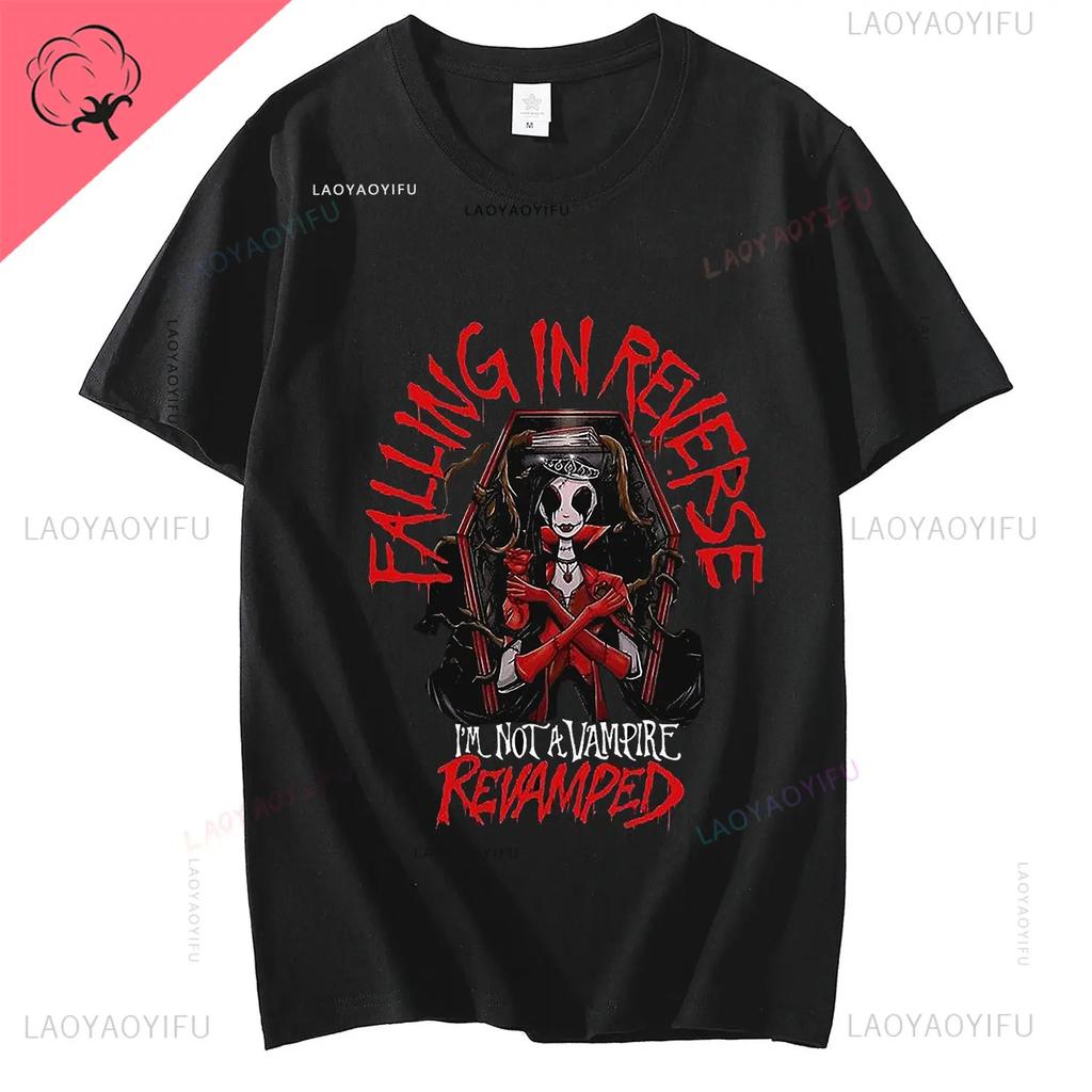 Rock Band Falling In Reverse Official Merchandise The Death Shirt Accessories Men Women Cotton Novelty T-shirt Short Sleeve Tee