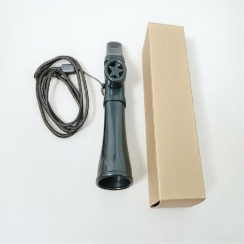 Schwarzes Kazoo, aus leichtem ABS-Kunstharz mit einstellbarer Klangqualität, perfekt für Partyauftritte, Pfeif-Kazoo für Anfänger, Musikspielzeug f