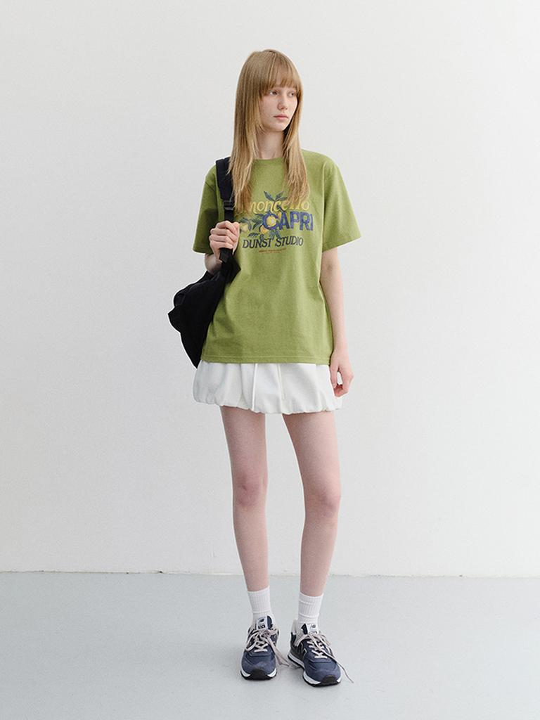 Deonseuteu Unisex Limoncello T-Shirt_Udts6B148_Olive Green