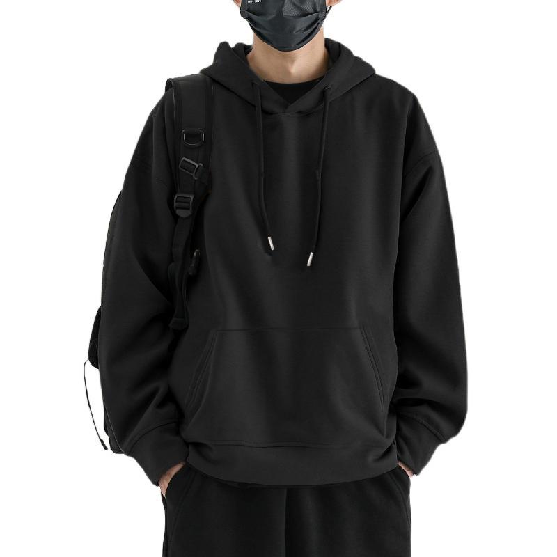 Men's Heavyweight Hooded Sweatshirt - Thick, Cozy & Trendy Long Sleeve Outerwear for Autumn/Winter