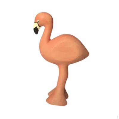 Flamingo Model Resin Figurine 8x3x11cm Hand Painted Multipurpose Animal Sculpture Tabletop Ornament