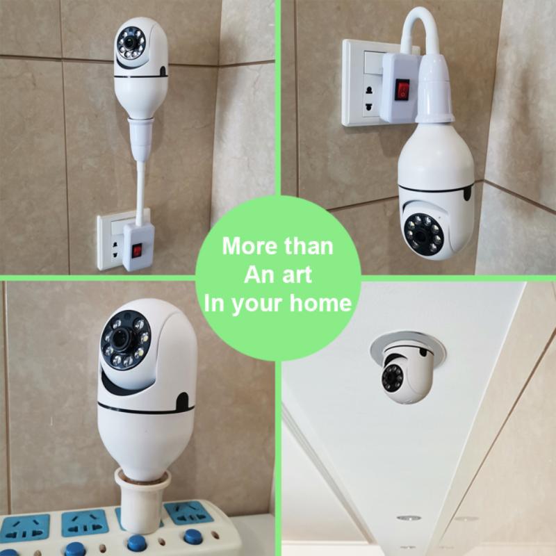 360° Panoramic HD WiFi Bulb Camera E27 Lamp