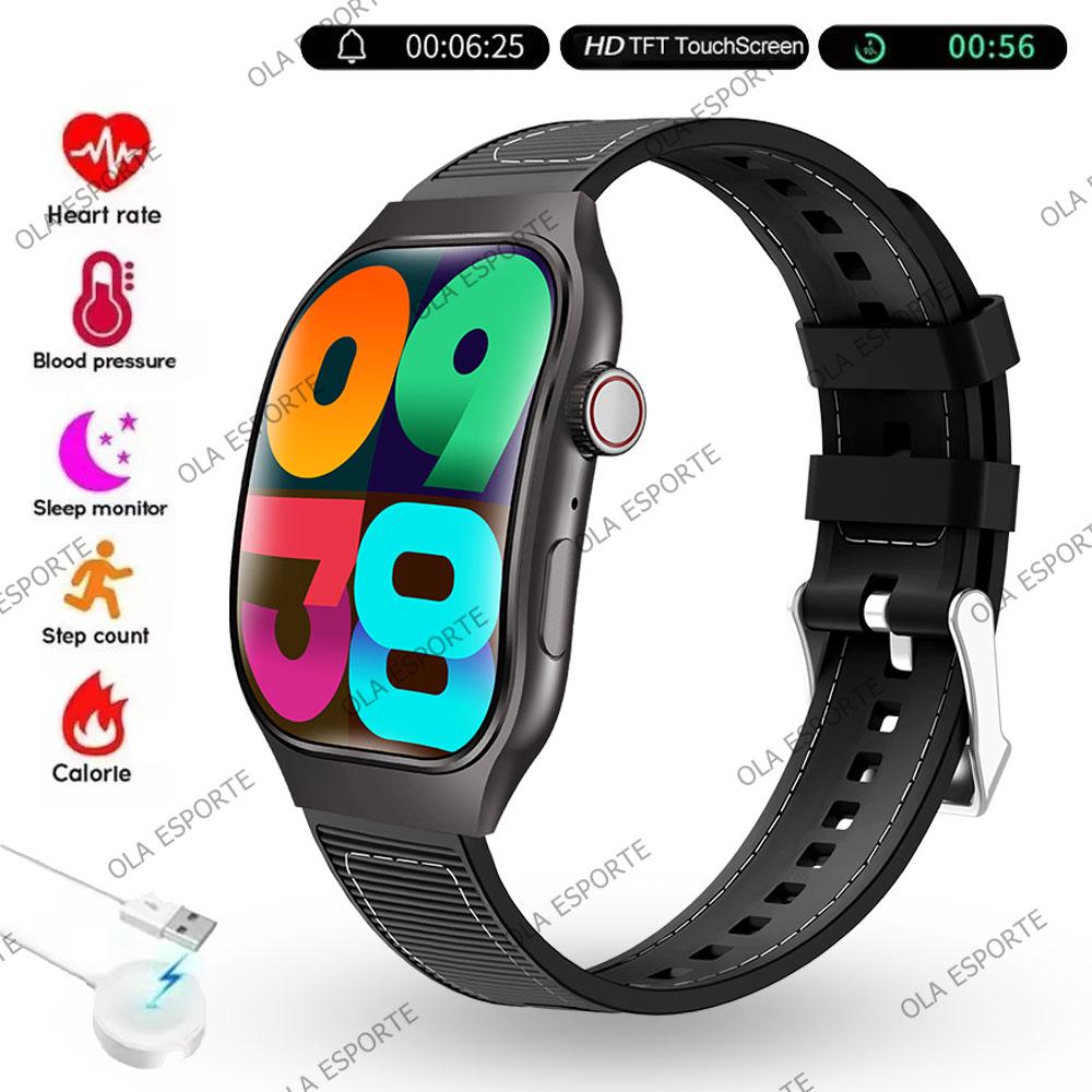New Bluetooth Call Smart Watch Men 2.01” HD Curved Screen Sports Watches ECG+PPG Health Monitor Smartwatch For Android IOS